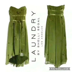 VTG LAUNDRY Grecian Beaded High Low Dress